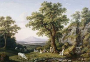 Ideale Landschaft mit Apollo (Arkadische Landschaft)