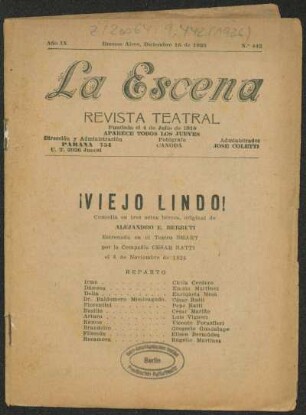 ¡Viejo lindo! : comedia en tres actos breves