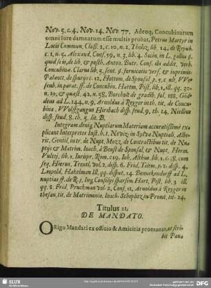 Titulus 21. De Mandato