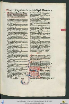 Sermonum de Verbis Apostoli quorundamque aliorum summaria ac brevis Annotatio