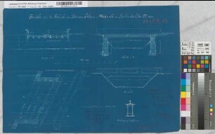 [Kleinbahn Birkesdorf-Hoven-Merken] Brücke für die Fabrik der Herren Peltzer und Münch zu Birkesdorf bei Düren, Blatt II [Anlage zum Baugesuch]