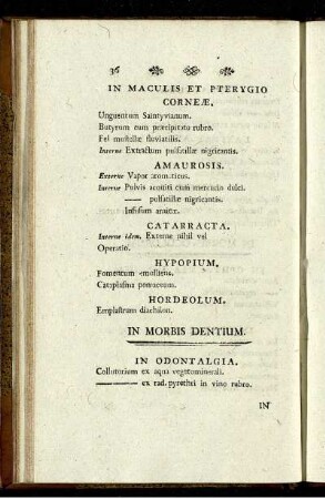 In Morbis Dentium.