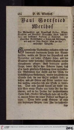 Paul Gottfried Werlhof
