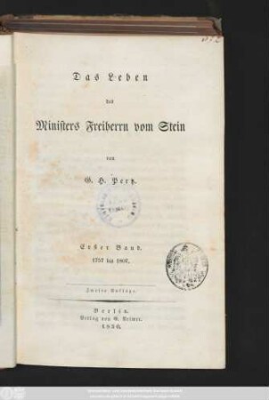Bd. 1: 1757 bis 1807