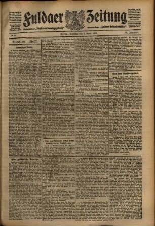 Zweite Ausgabe vom Dienstag, den 07. April 1908.