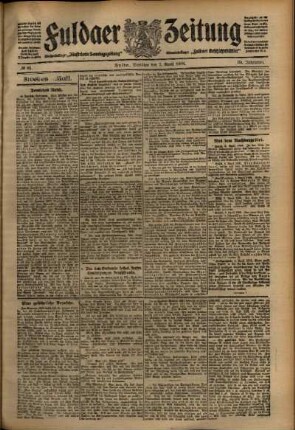 Zweite Ausgabe vom Dienstag, den 07. April 1908.