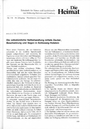 Nr. 7/8 - 90. Jahrgang - Neumünster, Juli/August 1983