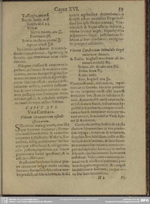 Caput XVI. Vina Cardiaca