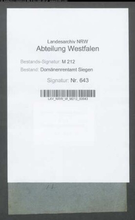 Anlegung einer Lohmühle bei Olpe