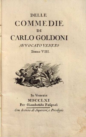 Le commedie di Carlo Goldoni. 8