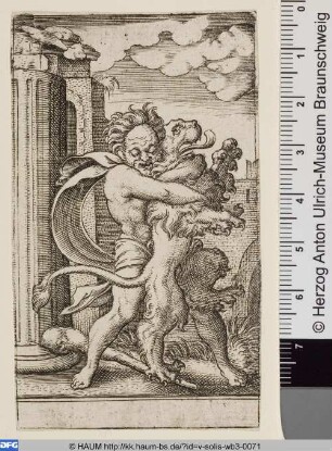 Herkules tötet den nemeischen Löwen