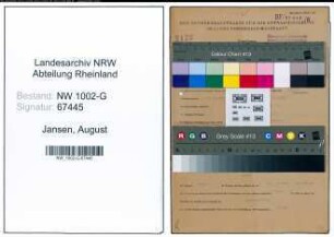 Entnazifizierung August Jansen, geb. 04.02.1909 (Schneider)