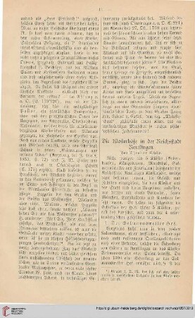 15: Die Klosterhöfe in der Reichsstadt Reutlingen, [1]