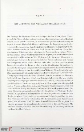 Kapitel II: Die Anfänge der Weimarer Malerschule