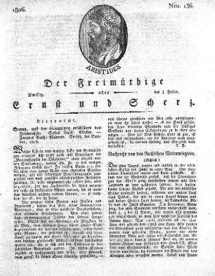 Nro. 136, Dienstag den 8. Julius 1806