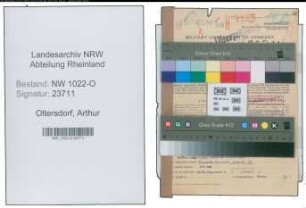 Entnazifizierung Arthur Oltersdorf , geb. 06.09.1901 (Bueroangestellter)