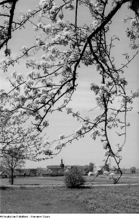 Blick auf ein Dorf