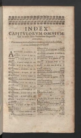 Index capitulorum omnium.