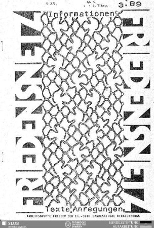1989,3: Friedensnetz : Informationen, Texte, Anregungen