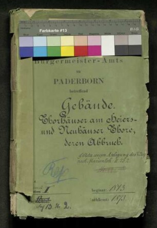 Torhäuser am Heiers- und Neuhäuser Tore, deren Abbruch