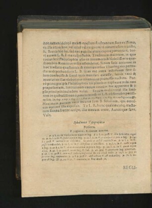 Sphalmata Typographica.