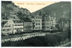 Karlsbad. Alte Wiese und Atlantik-Palais
