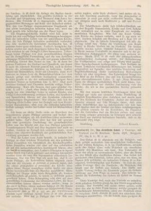 684-685 [Rezension] Leonhardt, Das christliche Gebet. 7 Vorträge