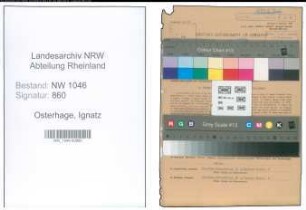 Entnazifizierung Ignatz Osterhage , geb. 25.04.1895 (Hilfsarbeiter)