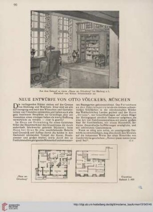 Neue Entwürfe von Otto Völckers, München