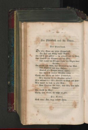 Der Philosoph und die Sonne.