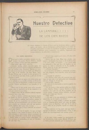 Nuestro detective - La lampara de los cien rayos