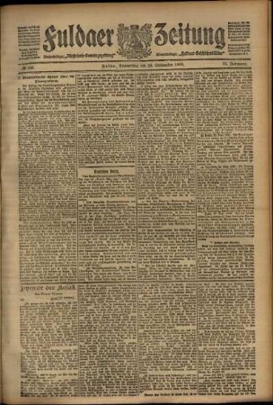 Ausgabe vom Donnerstag, den 24. September 1908.