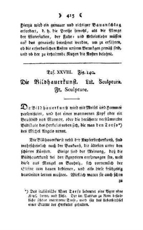 ¬Die¬ Bildhauerkunst : Taf. XXVIII, Fig 140