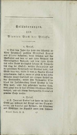 Erläuterungen. zum Vierten Buch der Briefe.