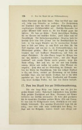 17. Von der Urzeit bis zur Völkerwanderung