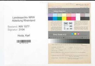 Entnazifizierung Karl Hoda , geb. 27.06.1908 (Polizist)