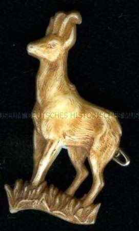 WHW-Abzeichen, Tiere des Waldes: Gemse, Straßensammlung im Gau 31 Steiermark von Januar 1941