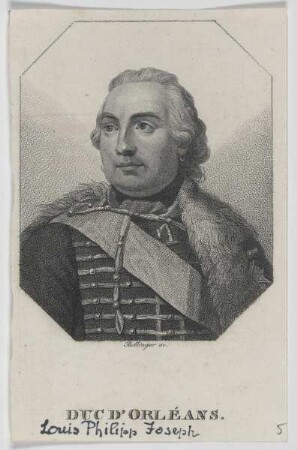 Bildnis des Louis Philippe Joseph d' Orléans