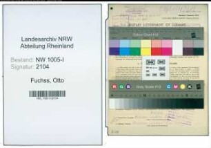 Entnazifizierung Otto Fuchss , geb. 12.12.1902 (Elektromonteur)