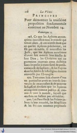 Principes Pour démontrer la troisiéme proposition fondamentale contenue au Nombre 14.