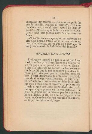 Apurar una letra