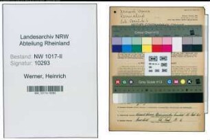 Entnazifizierung Heinrich Werner , geb. 21.03.1882 (Schreiner)