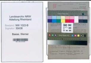 Entnazifizierung Werner Baese , geb. 18.12.1902 (Vermessungsingenieur)