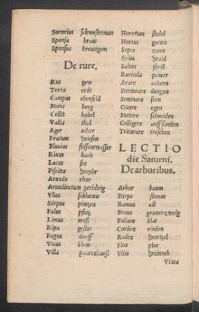 Lectio die Saturni.