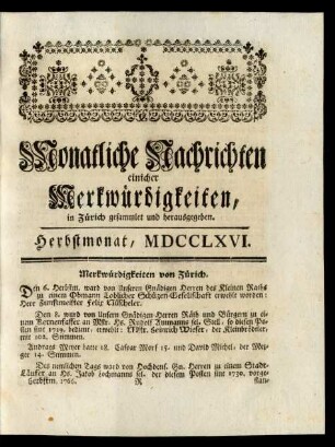 Herbstmonat, MDCCLXVI