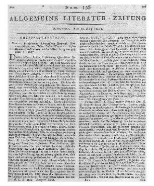 Liturgisches Journal. Bd. 1, St. 3-4. Hrsg. v. H. B. Wagnitz. Halle: Gebauer 1802
