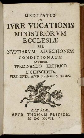 Meditatio De Iure Vocationis Ministrorum Ecclesiae Per Nuptiarum Adiectionem Conditionatae
