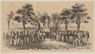 Feier zur Enthüllung des Goethe-Denkmals in Frankfurt/Main am 22.Oktober 1844 auf dem Rossmarkt