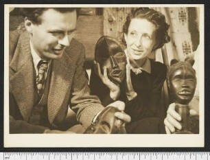 Porträtaufnahme Aldous Huxley und Maria Huxley