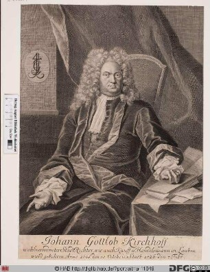 Bildnis Johann Gottlob Kirchhoff